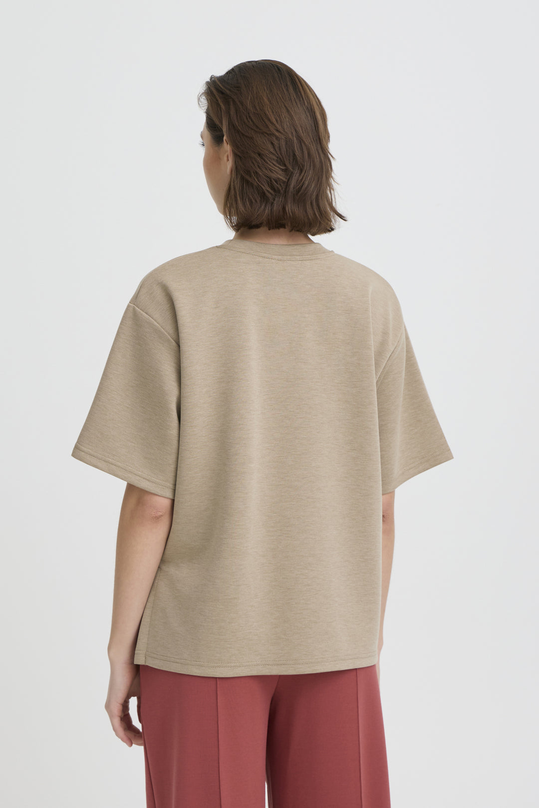 IHCOZY Short Sleeve - Sepia Tint Melange