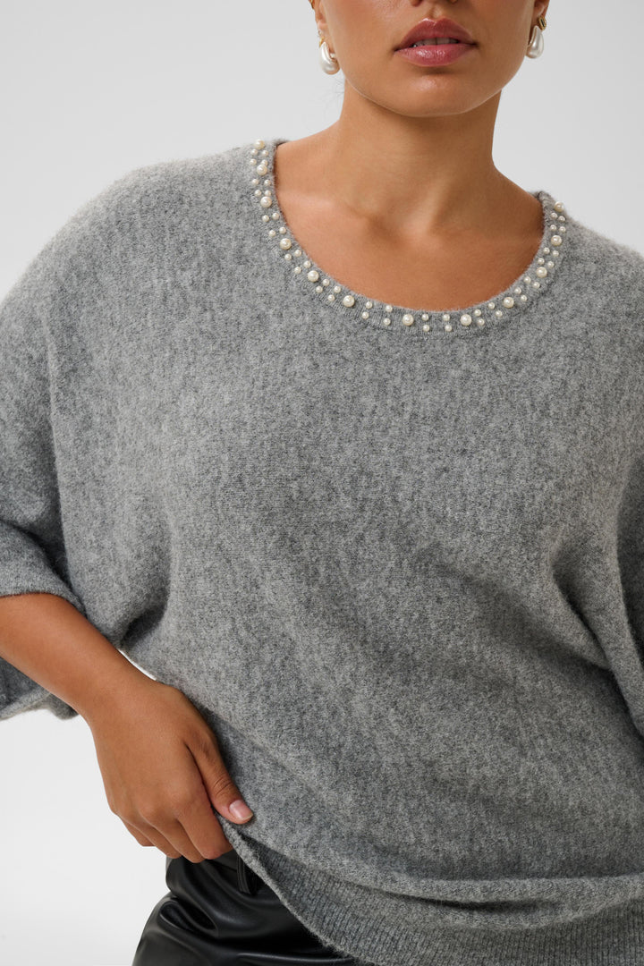 KCbettie Wing Pullover - Grey melange