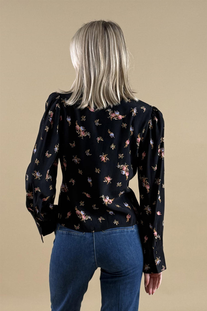 Viscose Blouse - Midnight Flower