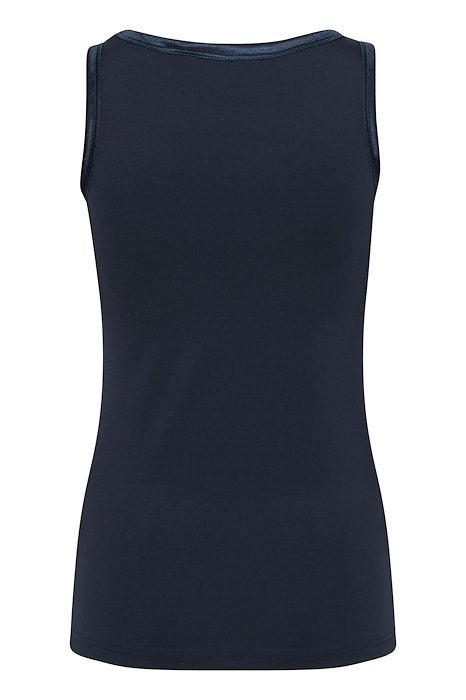 Iane Basic Singlet w/sateen - Copenhagen Night