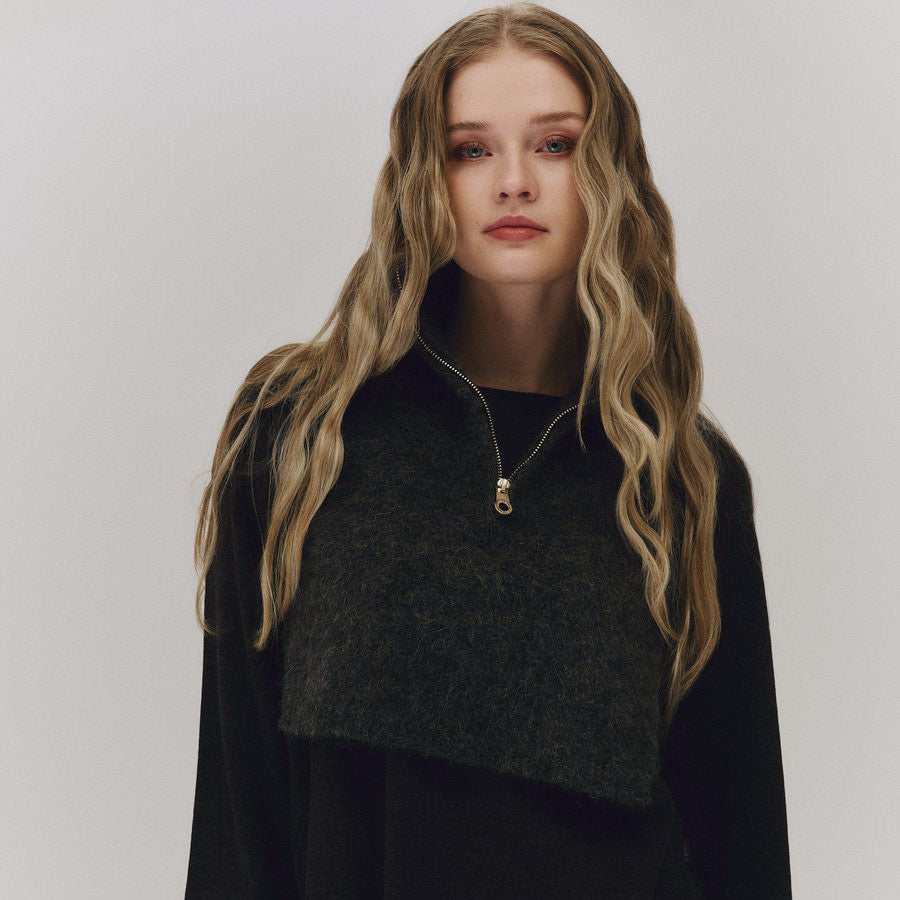 Belinda Chunky High neck-   Dark Brown