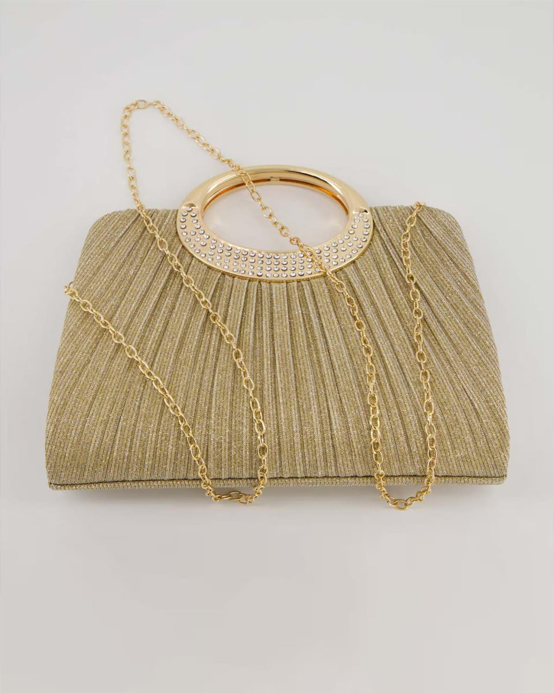 Cindra Golden Purse - Gold