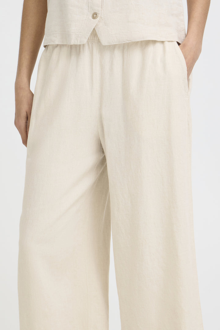 BYFALAKKA Crop Pant - Rainy Day Melange