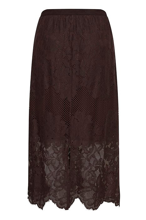 KCcarley Lace Skirt - Coffee Bean