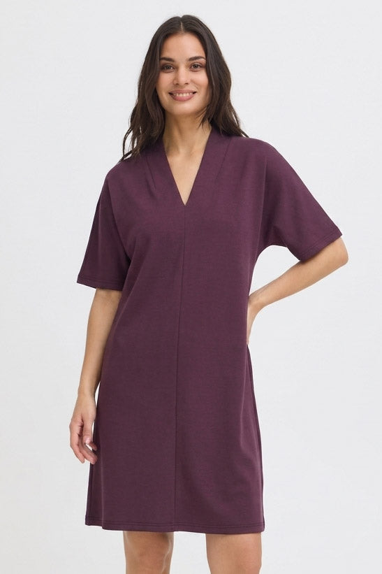 BYPUSTI VNECK  DRESS - Fig