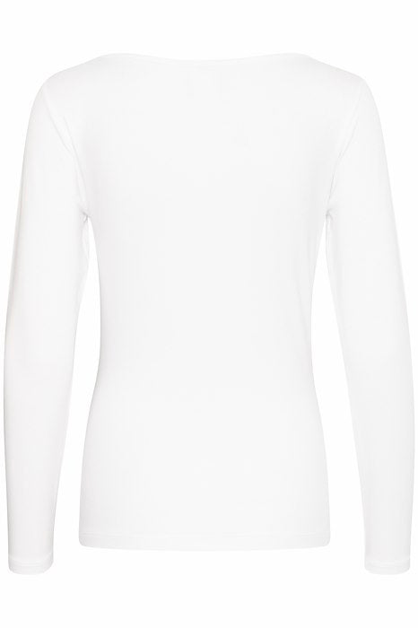 Vista Boat Neck Blouse - Bright White