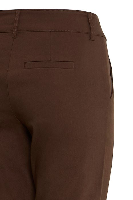 BYDIXI STRAIGHT PANTS - Chicory Coffee