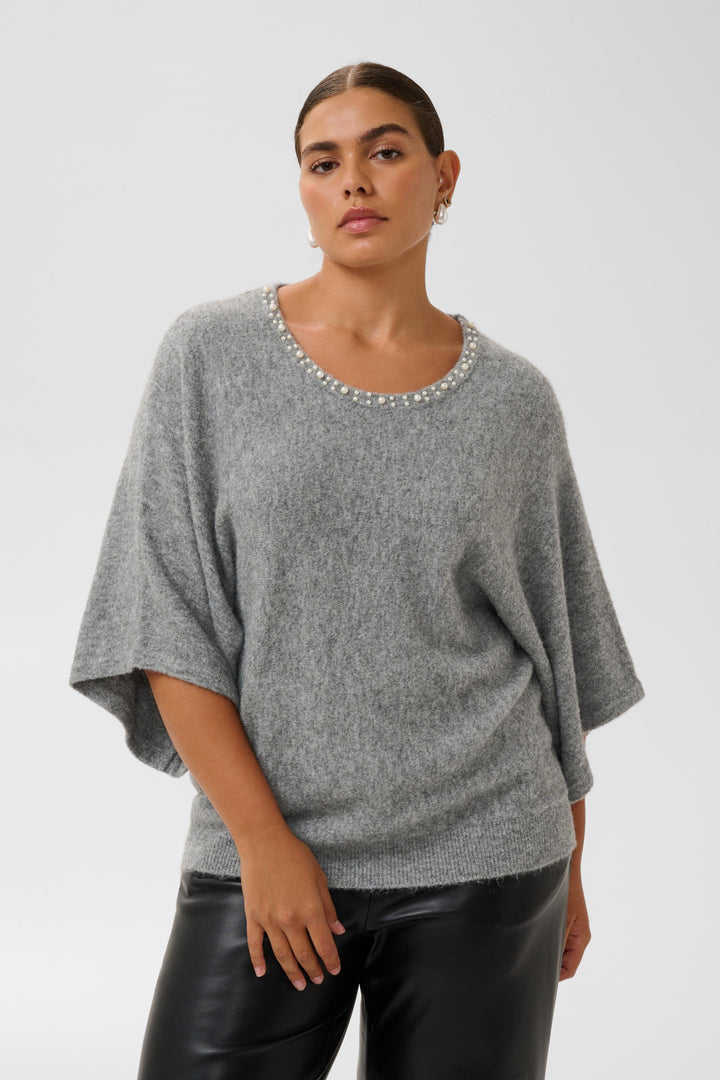 KCbettie Wing Pullover - Grey melange