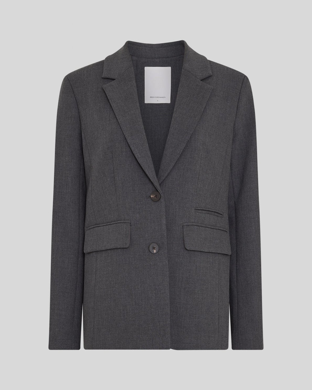 Inge Henrike Loose Blazer - Dark Grey Melange