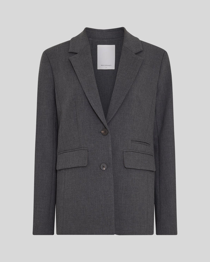 Inge Henrike Loose Blazer - Dark Grey Melange