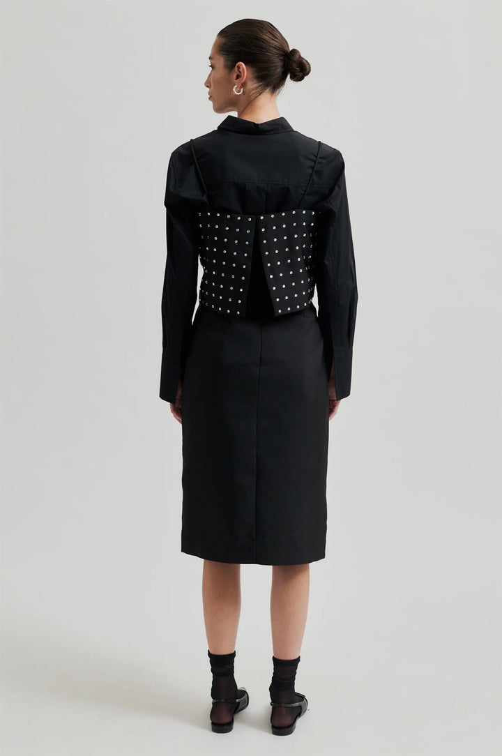 Elegance Pencil Skirt - Black