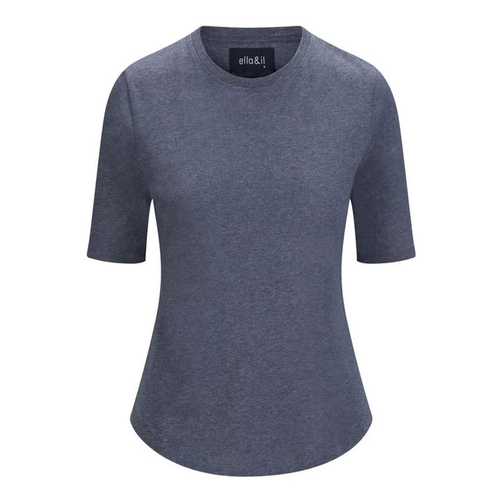 Karina Linen Tee - Blue Denim