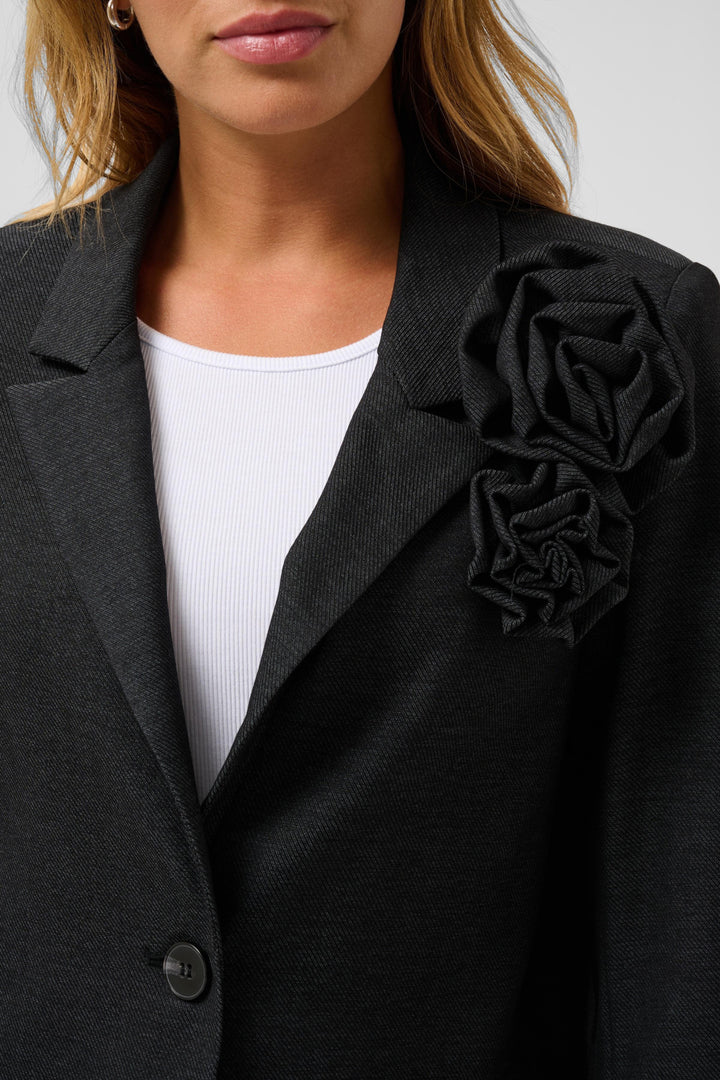 KAgabby Blazer - Dark Grey Melange