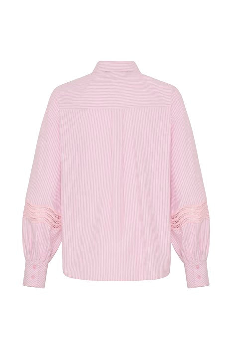 FRYARA Shirt 2 - SILVER PINK STRIPE