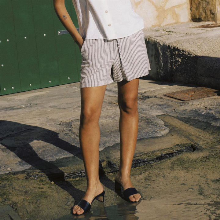 BYFALAKKA Shorts 4 - RAINY DAY STRIPE