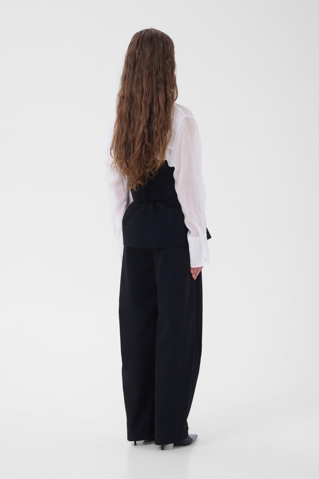 Evelina Barrel Pants - Black
