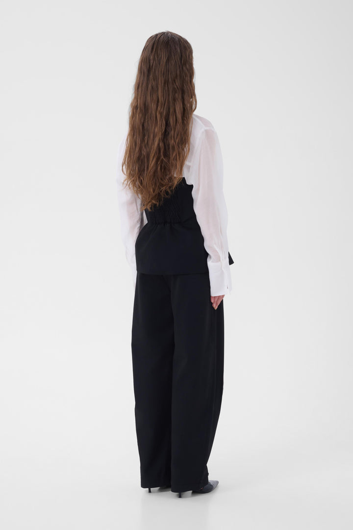 Evelina Barrel Pants - Black