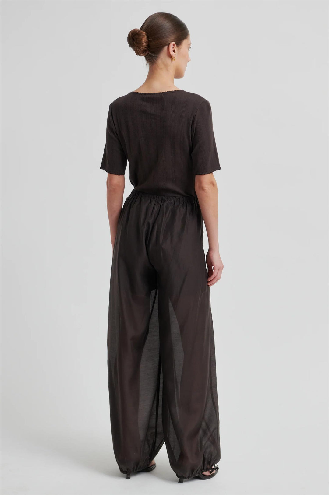Rosia Shirt Sleeve Tee - Chocolate Torte