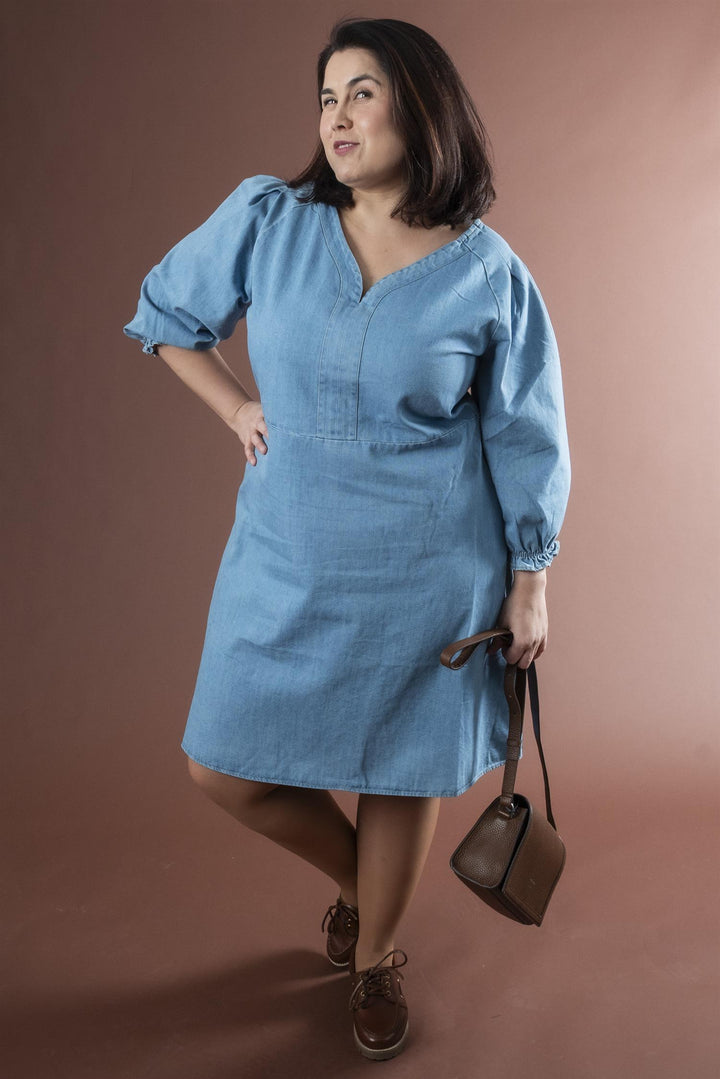 PZMALIA Denim Dress - Light Blue Denim
