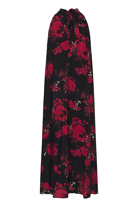 KApamela Halterneck Dress - Black/Red Flower