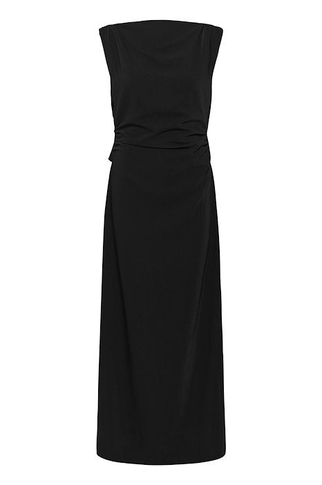 Mille Waterfall Dress - Black