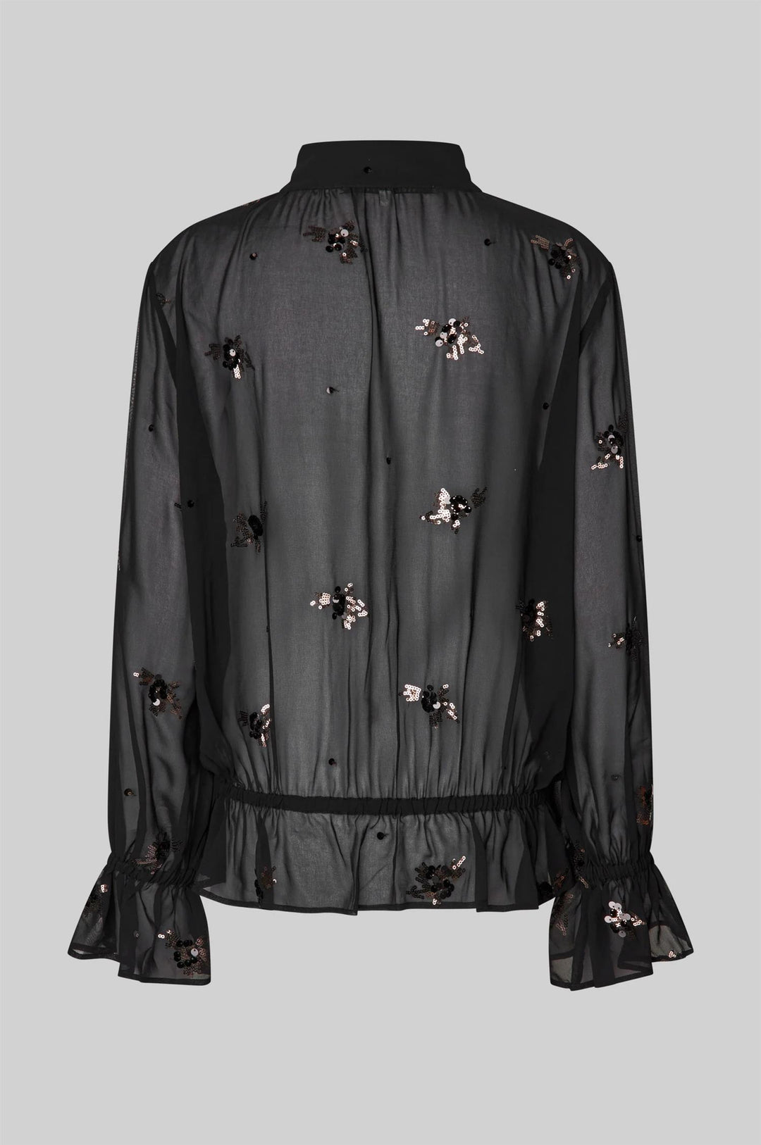 Luma Sequin Blouse - Black