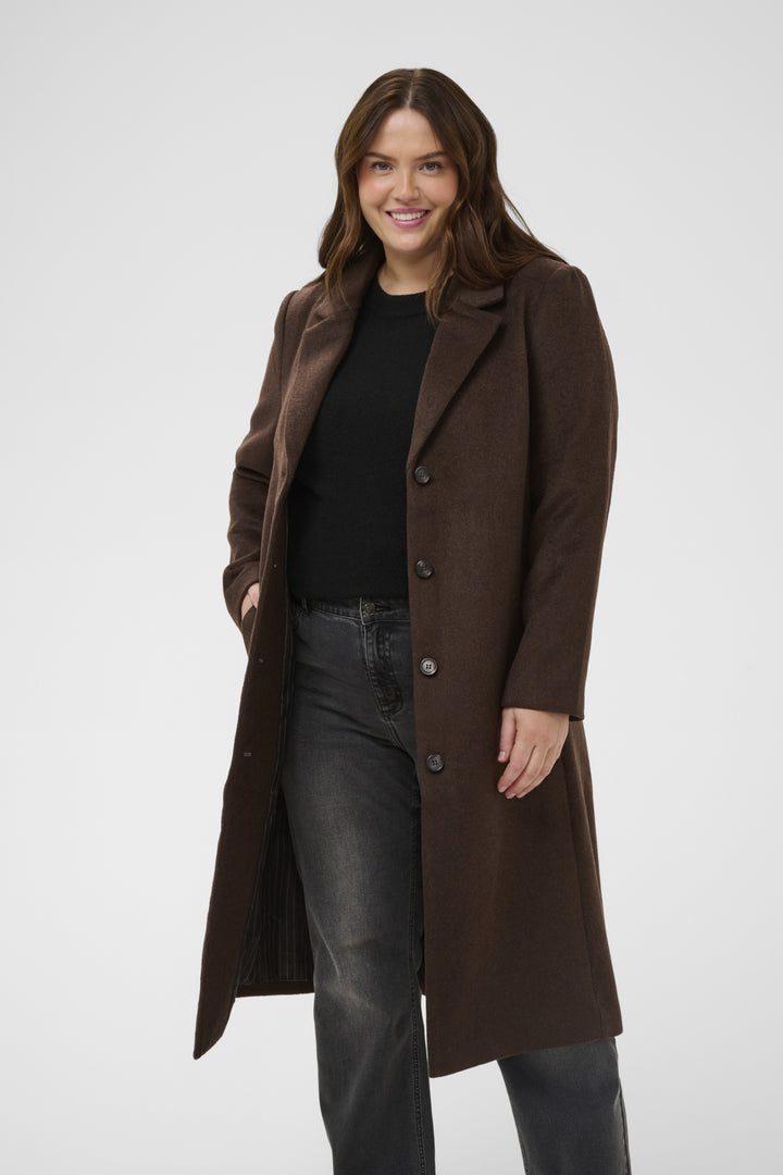 KCminna Blazer Coat - Coffee Bean