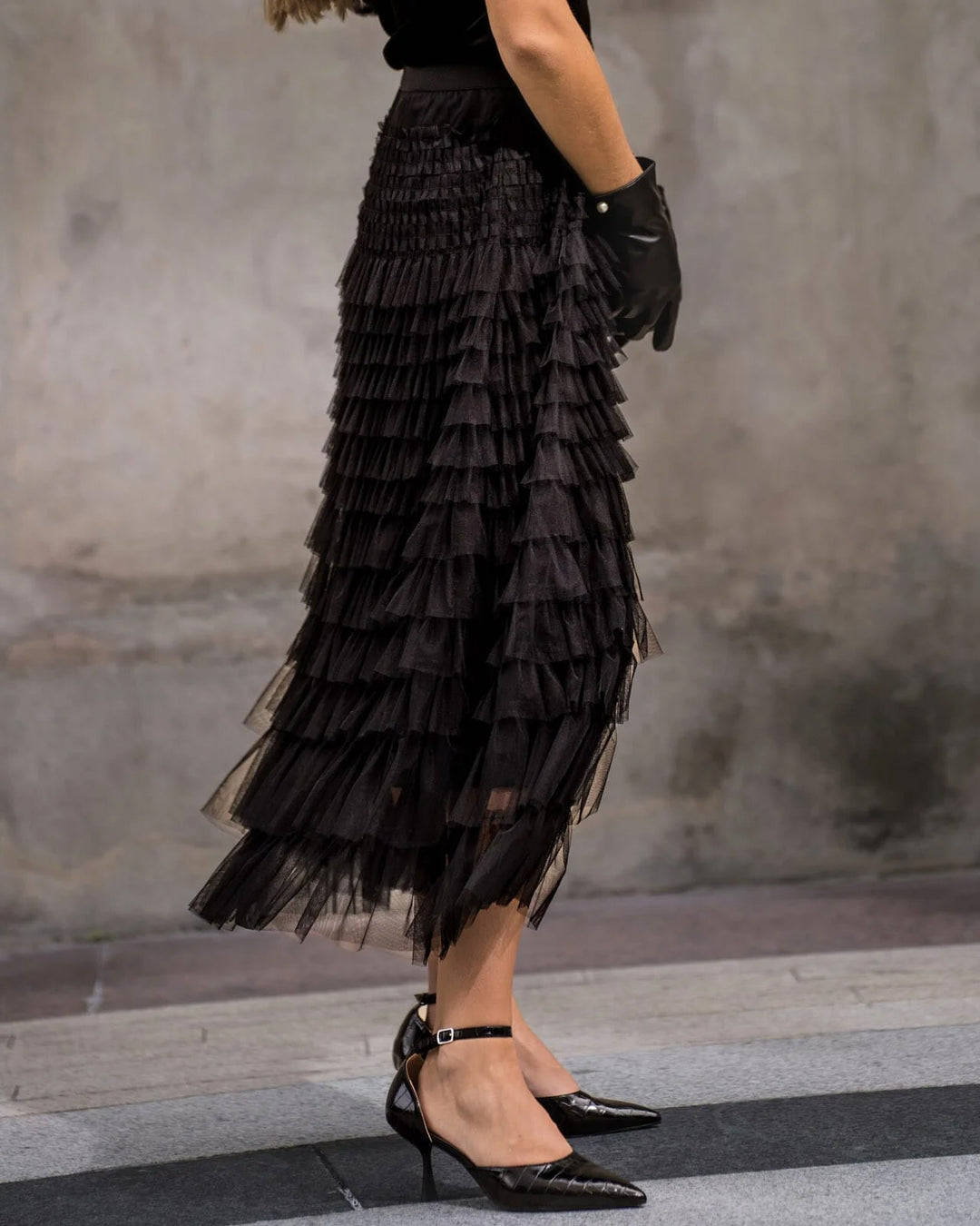 Agnes Tulle Skirt - Black