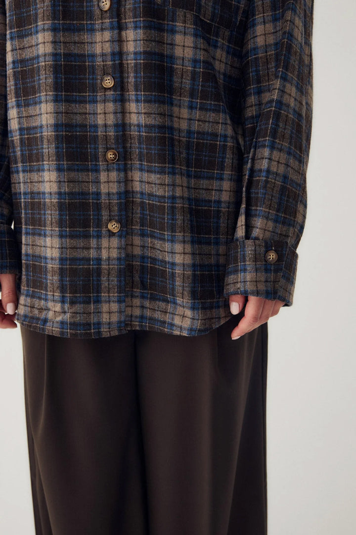 Marlon Shirt - Brown Blue