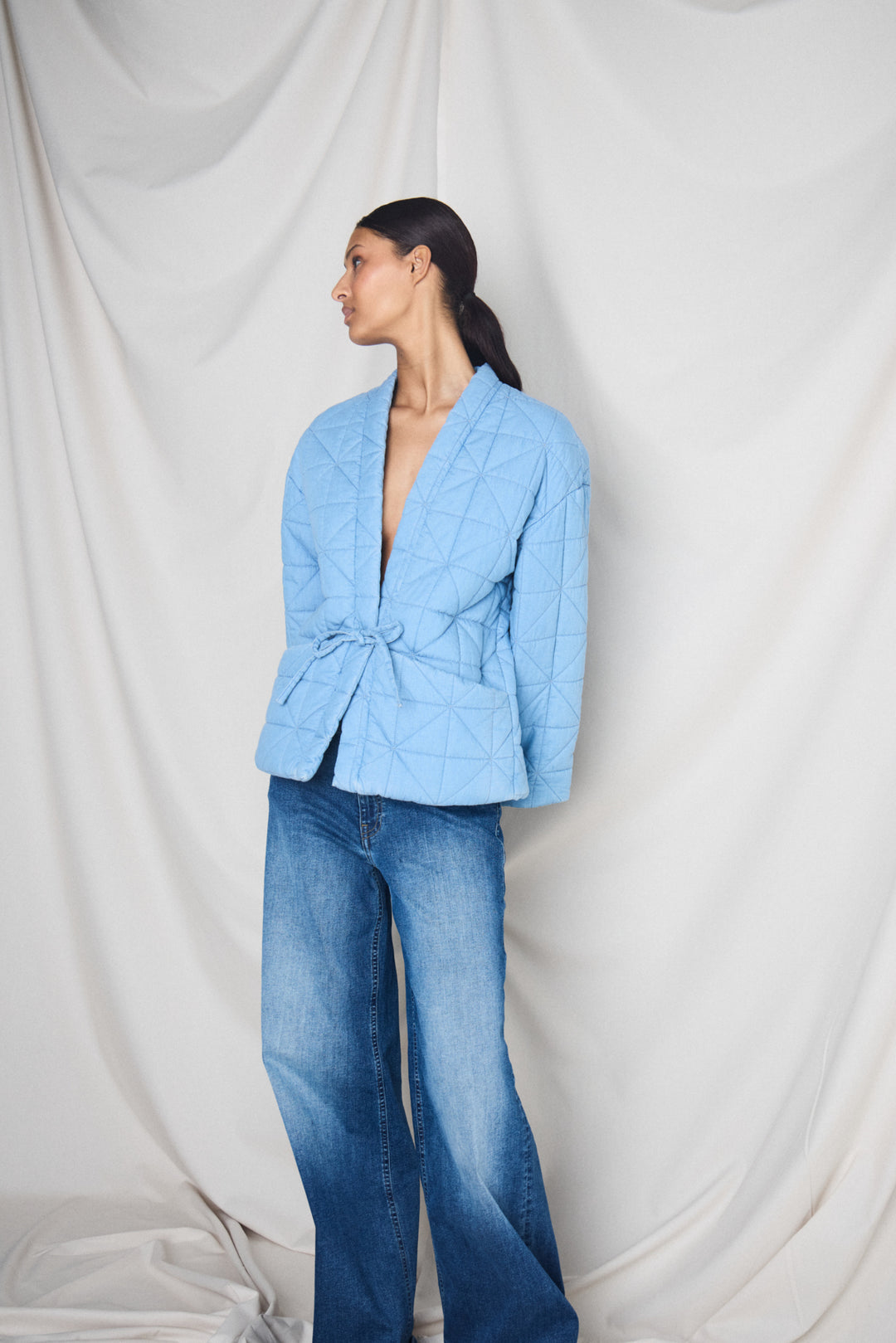 IHHEVIRA Jacket - Medium Blue