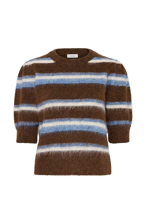 BYMILOU JUMPER - POTTING SOIL MEL. STRIPE