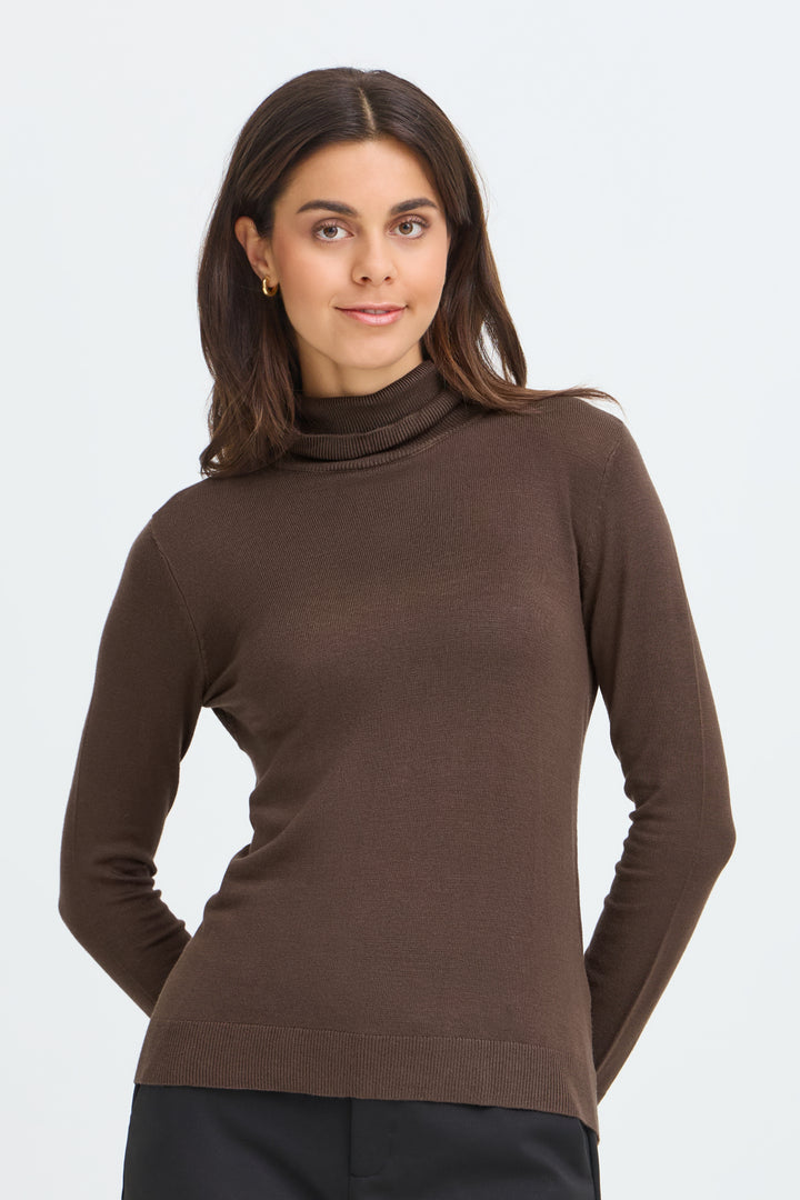 FRMARY Knit Polo - Hot fudge