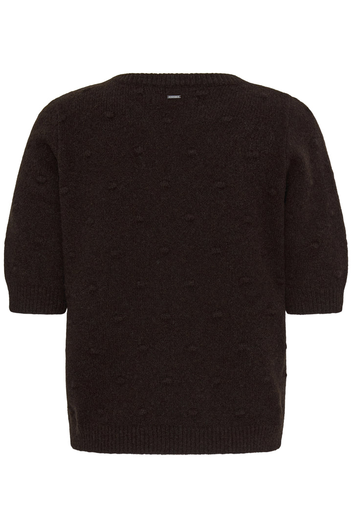 PZDAGMAR Short Sleeve Knit - Espresso Melange