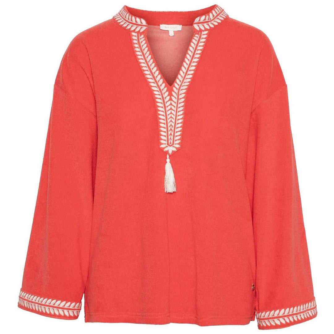 Kaftan Top - Coral