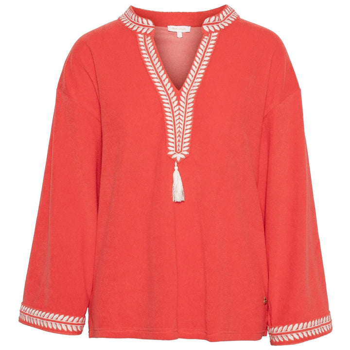 Kaftan Top - Coral