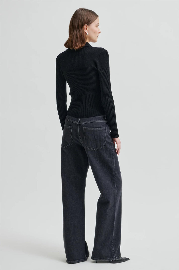 Jet Knit Cardigan - Black