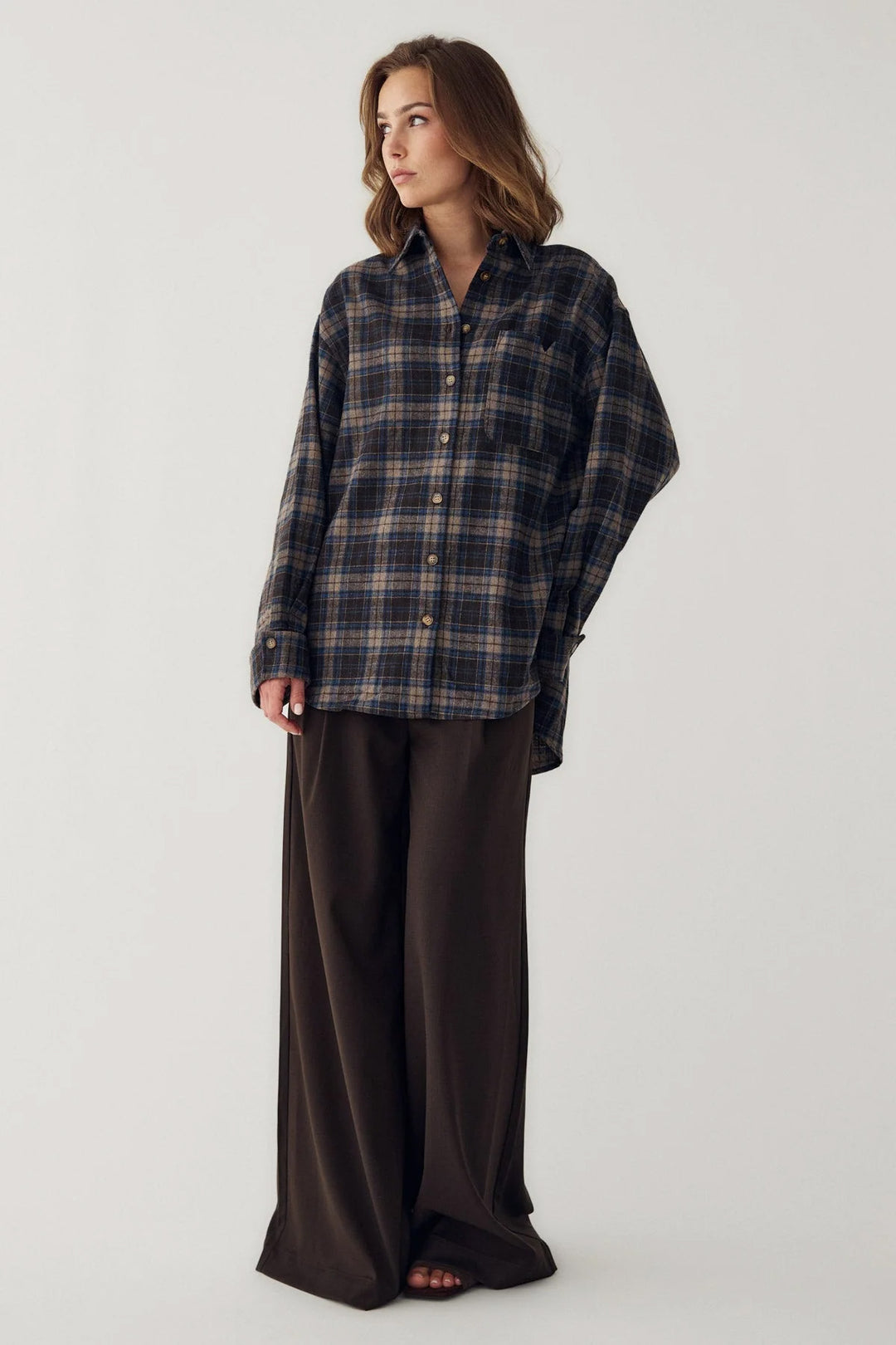 Marlon Shirt - Brown Blue