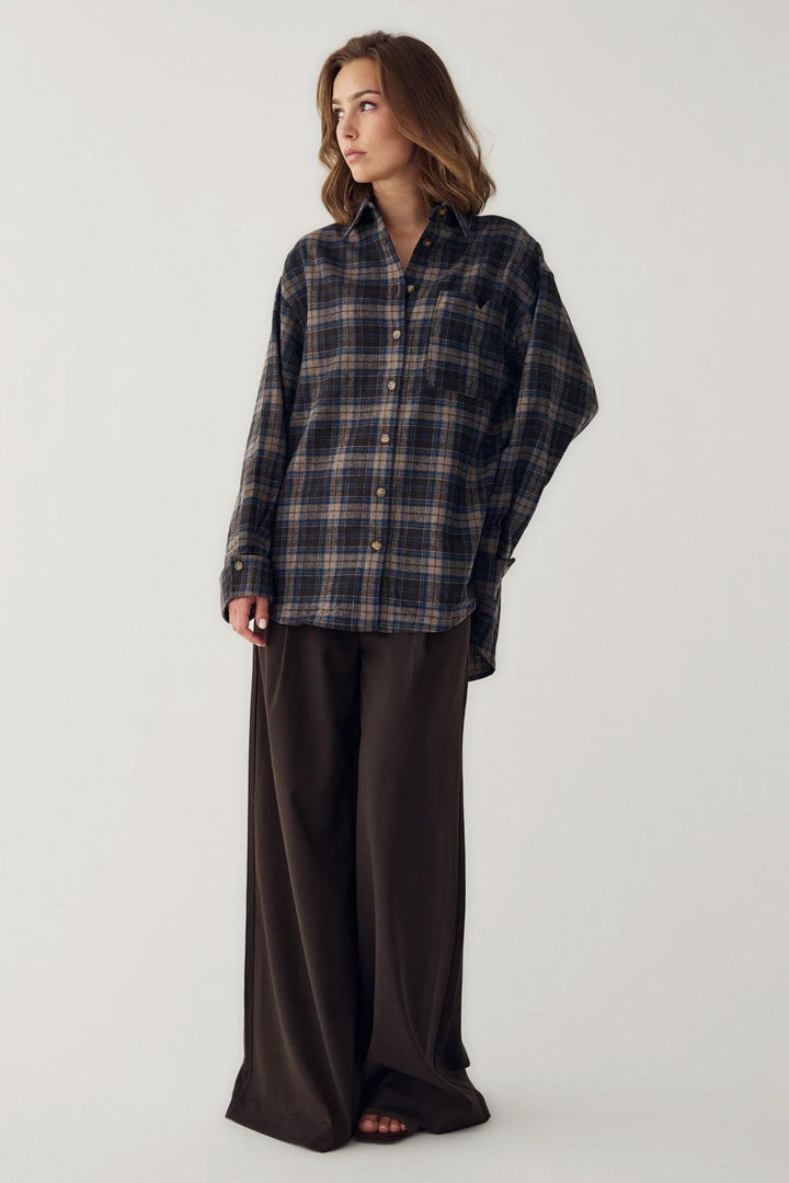 Marlon Shirt - Brown Blue