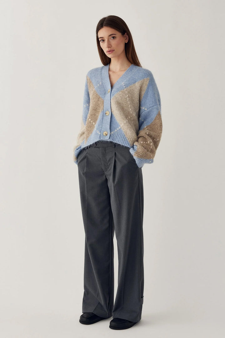 Laiana Knit Cardigan - Sky Blue Mix