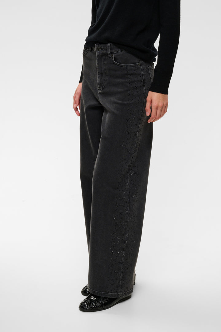 JUNA AALIA JEANS - DARK GREY WASH DENIM