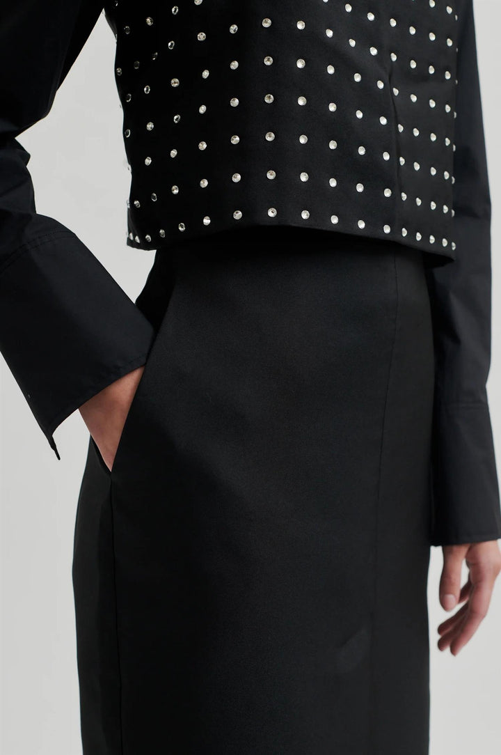 Elegance Pencil Skirt - Black