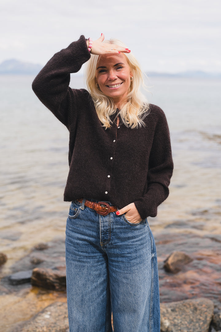 Amalie Cardigan - Black Coffee