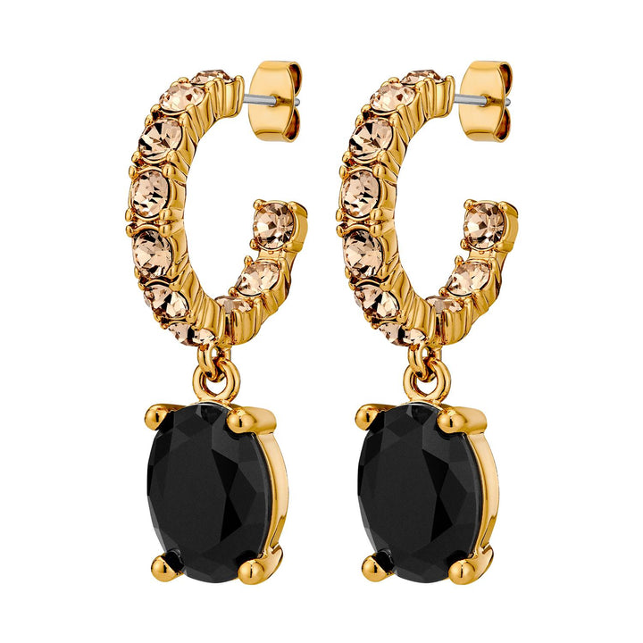 Barbara Earring - SG/BLACK-GOLDEN