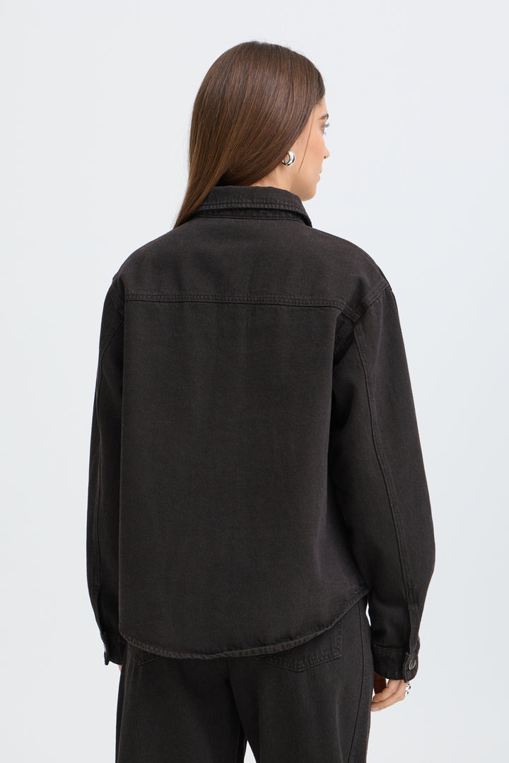 PZDORIT OVERSHIRT - Espresso