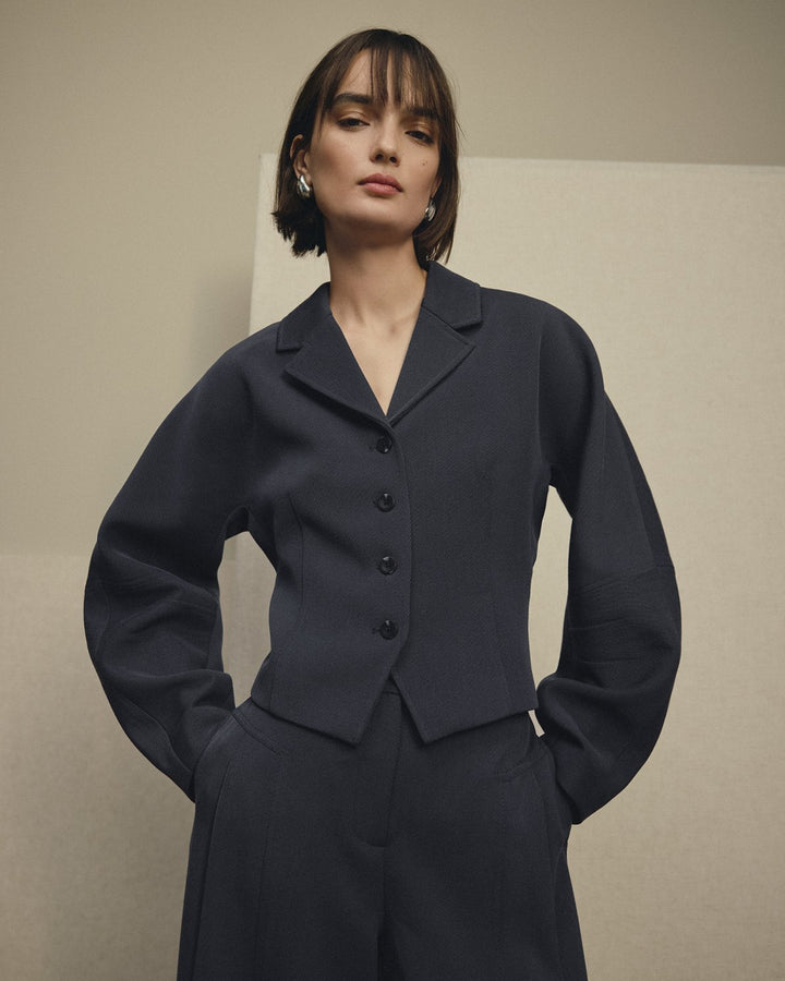 Lauretta Jacket - Indigo Ink.