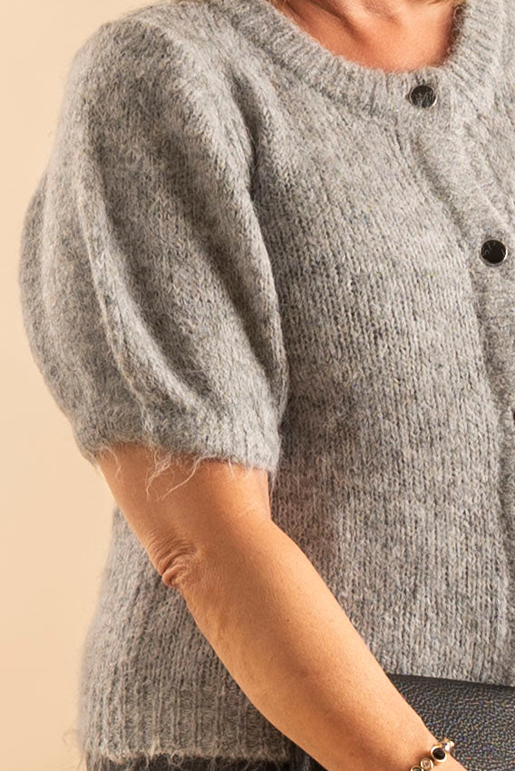 KAemilie Evi Cardigan - Grey melange