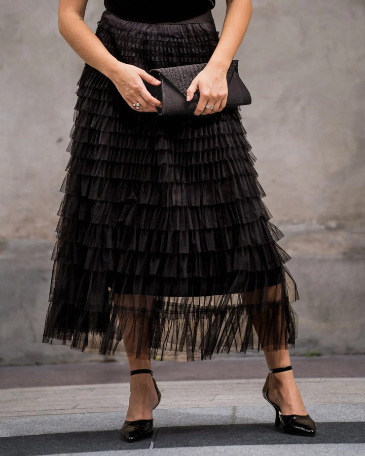Agnes Tulle Skirt - Black