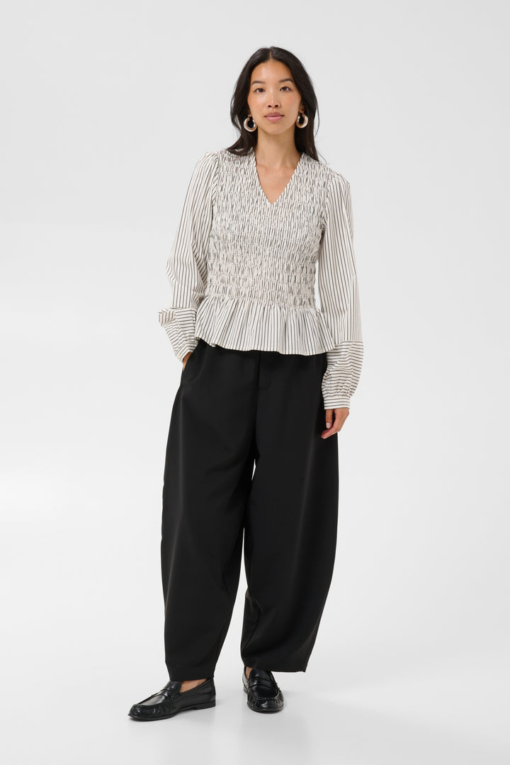 Dewa Blouse - Black Stripe