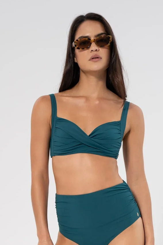 Medea Rib Top - Lagoon