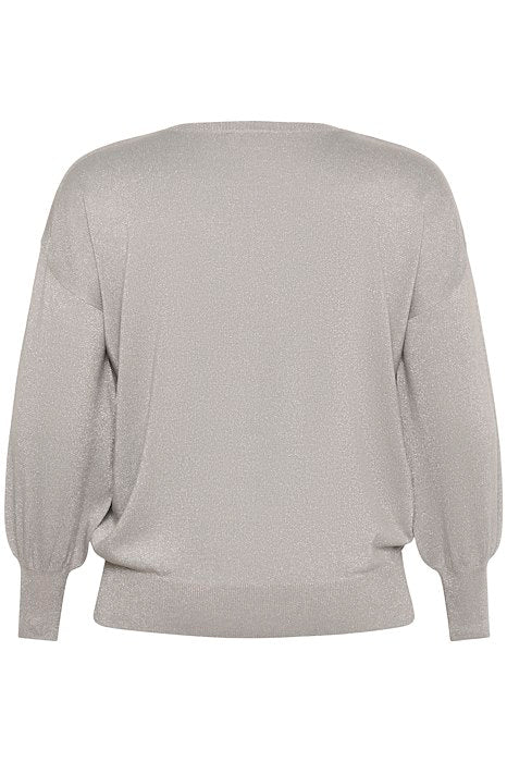KCregitta Knit Pullover - Grey silver metallic